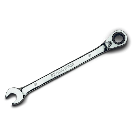 9mm Ultrafine 90Tooth Reversible Ratcheting Combination Wrench